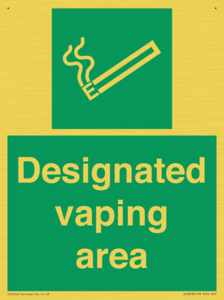 Designated vaping area